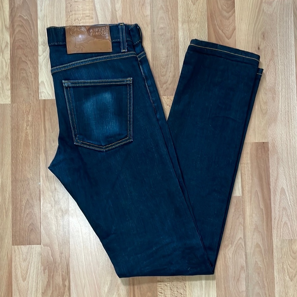 Naked & Famous Super Skinny Raw Denim Jeans W30